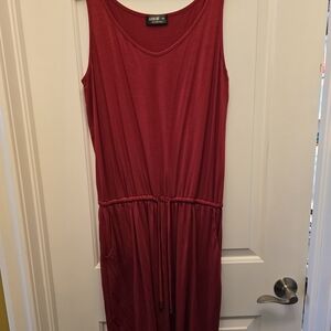 Miik - Red, Pink, Blk & Blk Dot Sleeveless Bamboo Mini Dresses With Pockets